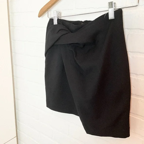 Aritzia Babaton Jethro Skirt Black Mini Asymmetric Size 00 Like new - Picture 14 of 16